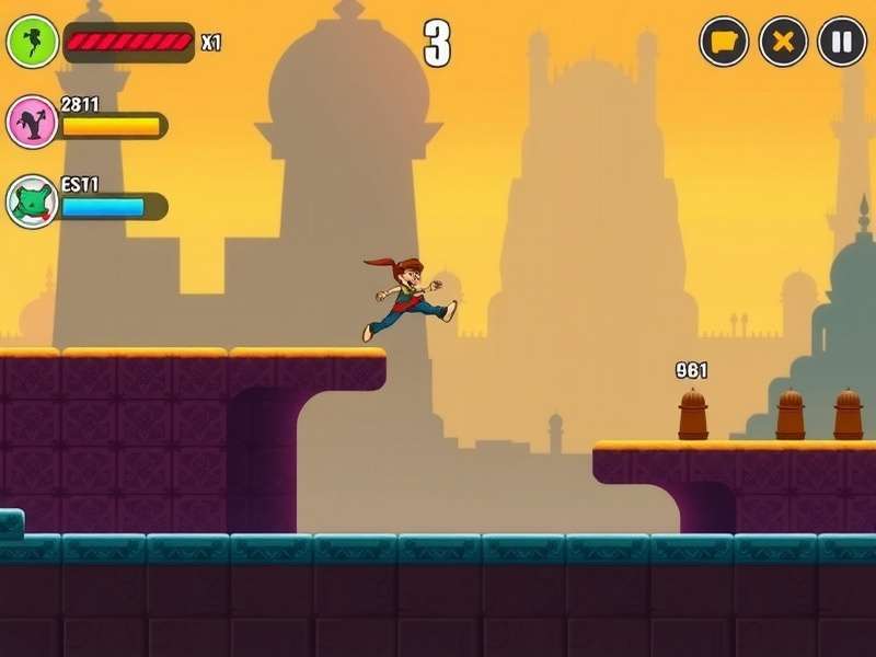 Chai Charge Jump gameplay screenshot showing character jumping between platforms